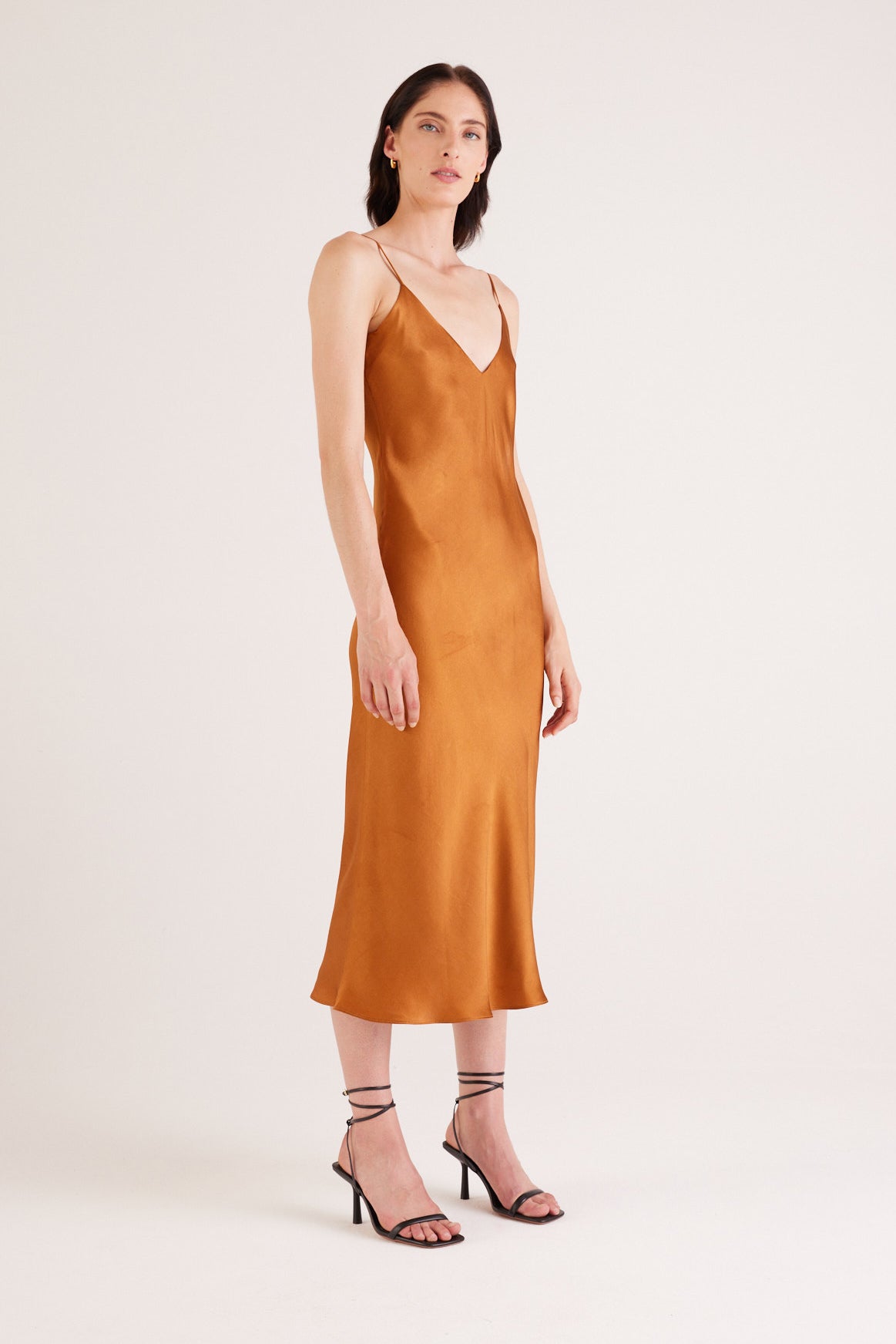 Slip Dress Laiz Caramel LYIA STUDIO Slip Dress Laiz Caramel LYIA STUDIO