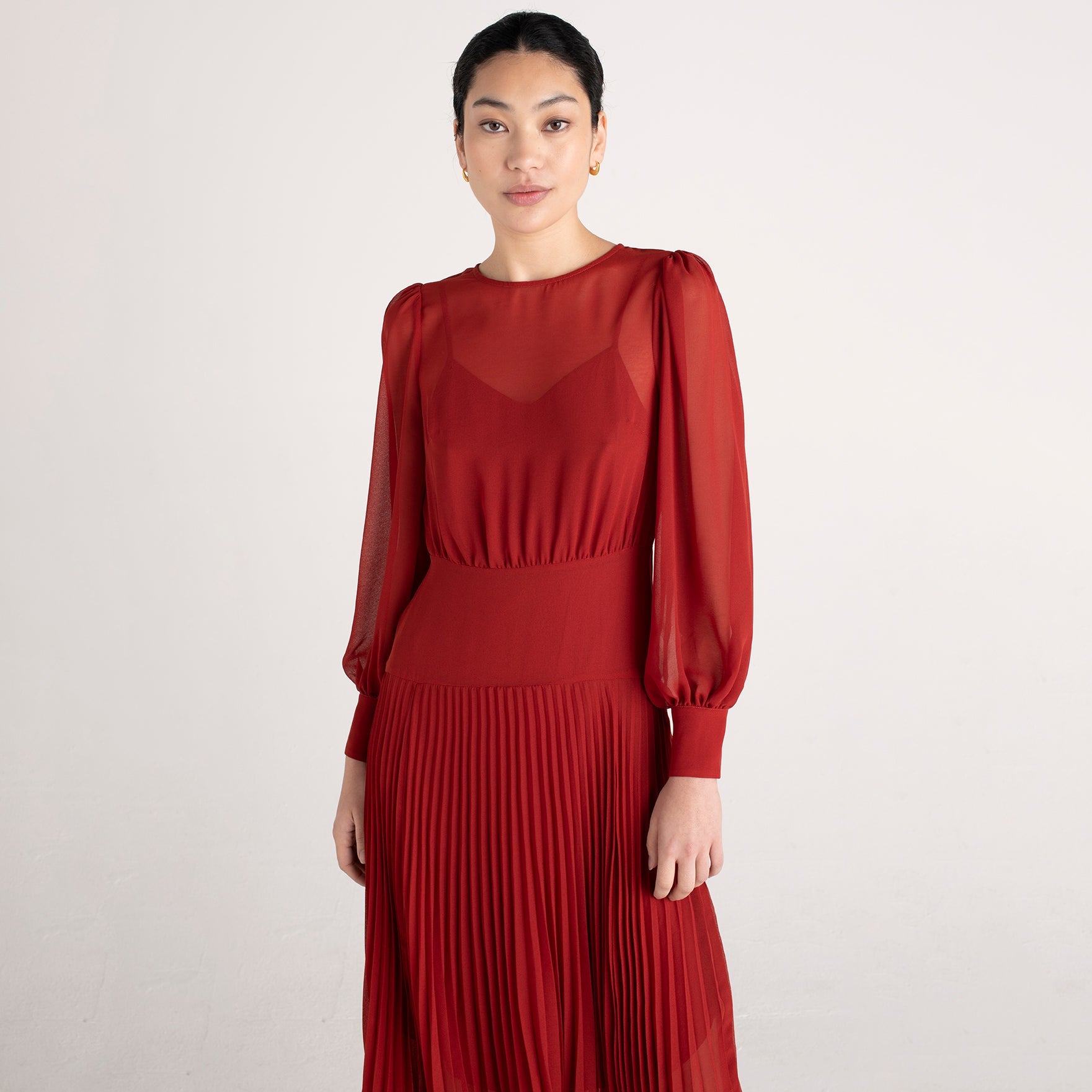 sachin and babi light blue dress Bcbgmaxazria One-shoulder Maxi Dress In Metallic